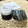 Spiral Colorful Traceless Elastic Phone Cord Hair Ties and Coils for Women and Girls 12PCS Multicolor No Crease Waterpro