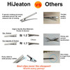 HiJeaton Hair Clips for Hair Bows 150Pcs Alligator Metal Clip 45cm177 Gator Hairdresser Clips for Bow Making Large Plain
