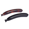 Parcelona French Small 3 Celluloid Set of 2 French Banana Hair Clip Flexible Ponytail Holder Fashion Durable Styling Par