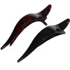 Parcelona French Brill Beak Medium 4 12 Salon Hinge Slide in Alligator Beak Slider Hair Claw Clips for Women Black N She