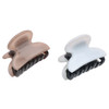 Parcelona French Glossy Oval 1 14 Hair Claw Clips Set of 2 NoSlip Grip Strong Hold Made in France Durable Styling Access