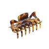 Parcelona French Classic Medium 3 Celluloid No Slip Grip Covered Spring Jaw Hair Claw Durable Styling Hair Accessories W
