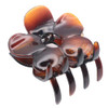 Parcelona French Big Flower 2 34 Celluloid French Hair Clip No Slip Grip Covered Spring Hair Jaw Claw Clips Durable Styl