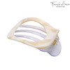 French Amie Oval Small 3 Cellulose Acetate Side Slide Handmade Hair Claws No Slip Grip Flexible Fashion Durable Styling