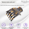 French Amie Bear Paw Small 2 Tokyo Celluloid Handmade Salon Hinge Side Slide Yoga Jaw Hair Claw Clip