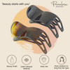 Parcelona French Simply Bear Paw Medium 3 Set of 2 Celluloid Side Slide In Jaw Yoga Hair Claw Beak Hair Clip for Women a