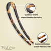 French Amie Slick Tokyo Large 4 14 Handmade Cellulose Acetate No Slip Grip Metal Free Chignon U Hair Pin Stick for Women