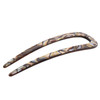 French Amie Slick Silver Onyx Grey Large 4 14 Handmade Cellulose Acetate No Slip Grip Metal Free Chignon U Hair Pin Stic