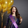 CIEHER Purple Birthday Decorations Queen Crown Tiara Kit Sash 16th70th Birthday Gifts for Women