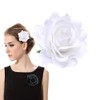 White Rose Flower Hair Clips Flower Brooch Pin Up Mexican Flamenco Dancer Fabric Flowers Headwear Barrette Styling Tools