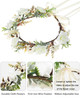 AWAYTR Leaf Flower Crown Garland Headpiece Hair Floral Wreath Adjustable Flower Headbands for Bridal Wedding Festival Pa