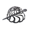 Parcelona French Swirls Large 35 Cellulose Acetate Bun Cover with Stick Ponytail Chignon Durable Fashion Women Hair Acce