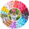 CellElection 20PCS Baby Girls Soft Nylon Headbands 6Inch Big Bows Elastic Nylon Hairbands Hair Accessories for Newborns