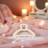 1Pc White Large Hair Clip for Thick Hair Girls ClawBig Hair Clips Hair Claws for Thin Hair Claws Clips For HairFaux Pear