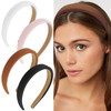 Wecoe Headbands for Women Thick Padded Fabric Hair Bands Comfortable NonSlip Cute Fashion Hair Accessories 09 Inch Width