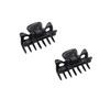 Parcelona French Classic Very Small 1 12 Claw Clips with Tight Spring Set of 2 Girls Hair Jaw Claw Clips Durable Styling