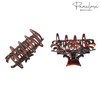 Parcelona French Beau Celluloid Acetate No Slip Sturdy Jaw Hair Claw Clips for Women and Girls Tortoise Shell 3 12