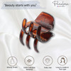 Parcelona French Classic Large Pony 175 Celluloid Non Slip Jaw Hair Claw Clips Fashion Durable Styling Women Hair Access
