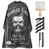 So Cool Professional Barber Cape with Adjustable Metal Clip Hair Cutting Cape Salon Cape Hairdressing Neck Duster Brush