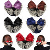 Vctitil 5 Pcs Hair Snood with Bow Professional Bun Cover Net for Flight Attendants Nurses Mothers Day Gift