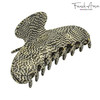 French Amie Thin Oval Large 4 14 Opera Handmade Celluloid Interlocking Strong Hold Claw Clips No Slip Grip Jaw Hair Clip