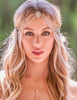 Missgrace Women Dainty Bohemian Rhinestones Head Chain Hair Accessories for Bridal