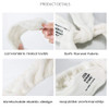 Linsiter Headband Wire Rabbit Ear Facial Washing Coral Fleece Bathroom Headband Soft Spa Hairband for Washing Face White