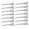Bekith 200 Pack 236 inches Hair Clips Metal Alligator Teeth Prongs Clips Holders Hairdressing Salon Hair Grip