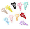 Duehut HLLMX 10 PCS Colorful Stars Duckbill Clip Hair Clip Nonslip Colorful Cute Lovely Metal Hair Barrettes Hair Access