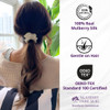 Mulberry Park Silks 100 Pure Silk Scrunchies 3 Pack Prevents Frizz Reduces Breakage Gentle On All Hair Types Hair Access