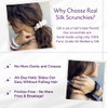 Mulberry Park Silks 100 Pure Silk Scrunchies 3 Pack Prevents Frizz Reduces Breakage Gentle On All Hair Types Hair Access