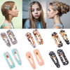 12 Pieces Acrylic Resin Hair Clips Geometric Alligator Hair Clips Colorful Acrylic Barrettes For Women Teen Girls Hair A