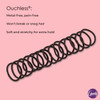 Goody Total Texture Super Stretch Elastics15 Count Brown Suitable for All Hair Types Ouchless PainFree Hair Accessories