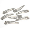 10 Pieces Metal Snap Hair Clips with Round Tray BB Hair Clips with Blanks Tray Non Slip Hair Barrettes with 12mm Round T