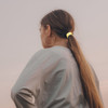 KCHIES Ponytail Cuff Gold for Women Girls Metal Circle Elastic Hair Ties Rubber Bands Holder Fashion Hair Accessories La
