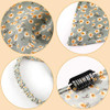 Syhood 6 Pcs Floral Hair Bandanas for Women Girl Boho Hair Scarf Headband with Clip Chiffon Cottagecore Head KerchiefCla
