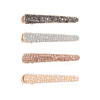 Ruihfas Fashion 4Pcs Eyecatching Women Girls Pearl Rhinestone Beak Clip Duckbill Clip Alligator Clip Hair Clip Hairpin 2