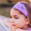 FROG SAC 3 Toddler Headbands for Girls Wide Elastic Cloth Hair Bands for Kids Soft Stretch Fabric Head Band Hair Accesso