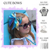 FROG SAC 4pcs Tie Dye Mermaid Hair Bows for Girls Large Cheer Bow For Kids Sparkly Cute Little Girl Hair Accessories 6 I