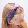 FROG SAC 3 Top Knot Headbands for Girls Cute Knotted Headband Pack Two Tone Hair Accessories in Blue Pink Purple Boho Fa