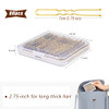 Hair Pins for Women IKOCO 80pcs 275inch U Shaped Hair Pins with Storage Box Golden