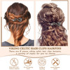 WILLBOND 8 Pcs Viking Celtic Hair Clips Vintage Celtic Knot Hair Slide Sticks Retro Silver Alloy Barrette Hairpins Vikin