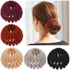 Bird Nest Magic Hair Clip TOBATOBA 5Pcs Hair Holder Plate Hairpin for Thin Hair Expandable Ponytail Bun Maker Hair Acces