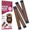 Womens Hair Bun Maker French Twist Hair Fold Wrap Snap by Andlane 1 Brown 1 Light Brown