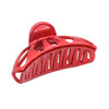 Parcelona French Raindrop Small 275 Hair Claw Clip for Women Girls Cellulose Acetate Glossy Red NonSlip Grip Made in Fra