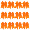 8 Inch Cheerleader Bows Ponytail Holder Solid Color Cheerleading Bows Hair Tie Orange