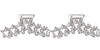 2Pcs C Star Claws Hair Clips Large Metal Hair Claw Personality Nonslip Silver Hair Jaw Clamps Hair Catch Clip Hair Acces