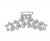 2Pcs C Star Claws Hair Clips Large Metal Hair Claw Personality Nonslip Silver Hair Jaw Clamps Hair Catch Clip Hair Acces
