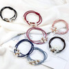 Ruihfas 10PcsLot Korean Hair Tie Bracelets for Women No Damage Scrunchies Elastic Hair Bands Ropes Elastics Boho Hairban