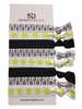 Sportybella Tennis Hair Accessories for Girls BlackWhite No Crease Hair Ties or Elastics TennisInspired Design for Playe